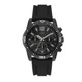 Guess Commander Black Dial Black Rubber Strap Watch for Men - GW0211G3 Authentic Buy Shop Now
