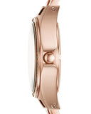 Marc Jacobs Henry Transparent Rose Gold Dial Rose Gold Steel Strap Watch for Women - MBM3339 Authentic Buy Shop Now