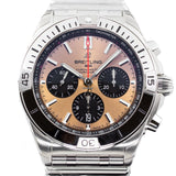 Breitling Chronomat B01 42 Brown Dial Silver Steel Strap Watch for Men - AB0134101K1A1 Authentic Buy Shop Now