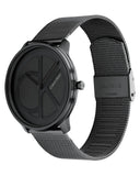 Calvin Klein Minimal Black Dial Black Mesh Bracelet Watch for Men - K3M214X1 Authentic Buy Shop Now