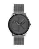 Calvin Klein Minimal Grey Dial Grey Mesh Bracelet Watch for Men - K3M517P4 Authentic Buy Shop Now