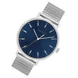 Calvin Klein High Noon Quartz Blue Dial Silver Mesh Bracelet Watch for Men - K8M2112N Authentic Buy Shop Now