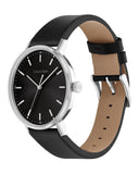 Calvin Klein High Noon Quartz Black Dial Black Leather Strap Watch for Men - K8M211C1 Authentic Buy Shop Now