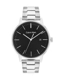 Calvin Klein City Chronograph Black Dial Silver Steel Strap Watch for Men - K2G2G14Y Authentic Buy Shop Now