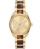 Michael Kors Janelle Quartz Gold Dial Two Tone Steel Strap Watch For Women - MK4730 Authentic Buy Shop Now