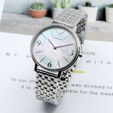 Emporio Armani Kappa Mother of Pearl Dial Silver Steel Watch For Women - AR2507 Authentic Buy Shop Now