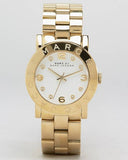 Marc Jacobs Amy White Dial Gold Steel Strap Watch for Women - MBM3182 Authentic Buy Shop Now