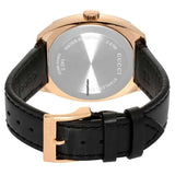 Gucci GG2570 Quartz Black Dial Black Leather Strap Watch For Men - YA142309 Authentic Buy Shop Now