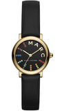 Marc Jacobs Roxy Black Dial Black Leather Strap Watch for Women - MJ1592 Authentic Buy Shop Now