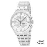Tissot Chemin des Tourelles Automatic Chronograph White Dial Silver Steel Strap Watch for Men - T099.427.11.038.00 Authentic Buy Shop Now