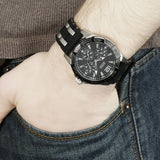 Guess Oasis Black Dial Black Rubber Strap Watch for Men - W0366G1 Authentic Buy Shop Now