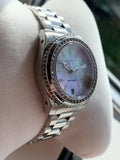 Gucci Dive Diamonds Mother of Pearl Dial Silver Steel Strap Watch For Women - YA136406 Authentic Buy Shop Now