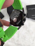 Emporio Armani Sports Analog Black Dial Green Rubber Strap Watch For Men - AR6115 Authentic Buy Shop Now