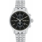 Hugo Boss Jet Black Dial Silver Steel Strap Watch for Men - 1513383 Authentic Buy Shop Now