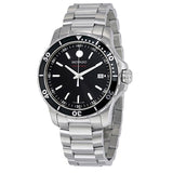 Movado Series 800 Black Dial Silver Steel Strap Watch For Men - 2600135 Authentic Buy Shop Now