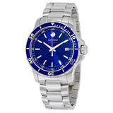 Movado Series 800 Blue Dial Silver Steel Strap Watch For Men - 2600137 Authentic Buy Shop Now