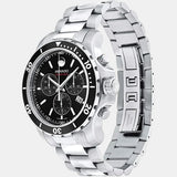 Movado Series 800 Chronograph Black Dial Silver Steel Strap Watch For Men - 2600142 Authentic Buy Shop Now