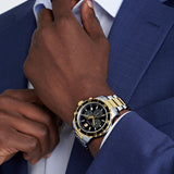 Movado Series 800 Blue Dial Two Tone Steel Strap Watch for Men - 2600149 Authentic Buy Shop Now