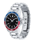 Movado Series 800 Pepsi Black Dial Silver Steel Strap Watch for Men - 2600152 Authentic Buy Shop Now