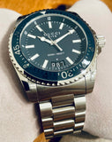 Gucci Dive Analog Blue Dial Silver Steel Strap Watch For Men - YA136203 Authentic Buy Shop Now
