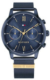 Tommy Hilfiger Blake Quartz Blue Dial Blue Mesh Bracelet Watch for Men - 1782305 Authentic Buy Shop Now