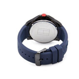 Tommy Hilfiger Cole Black Dial Blue Rubber Strap Watch for Men - 1790984 Authentic Buy Shop Now