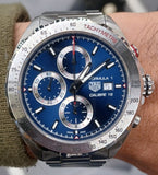 Tag Heuer Formula 1 Automatic Chronograph Blue Dial Silver Strap Watch for Men - CAZ2015.BA0876 Authentic Buy Shop Now
