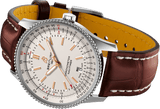 Breitling Navitimer 1 Automatic 41mm White Dial Brown Leather Strap Mens Watch - A17326211G1P1 Authentic Buy Shop Now