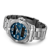Breitling Aerospace Evo Blue Dial Silver Steel Strap Watch for Men - E79363101C1E1 Authentic Buy Shop Now