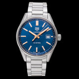 Tag Heuer Carrera Quartz Blue Dial Silver Steel Strap Watch for Women - WAR1112.BA0601 Authentic Buy Shop Now