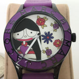 Marc Jacobs Marc White Dial Purple Silicone Strap Watch for Women - MBM5514 Authentic Buy Shop Now