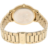 Armani Exchange Cayde Analog Gold Dial Gold Steel Strap Watch For Men - AX2707 Authentic Buy Shop Now