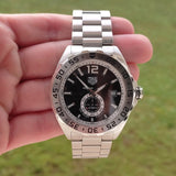 Tag Heuer Formula 1 Automatic Black Dial Silver Steel Strap Watch for Men - WAZ2012.BA0842 Authentic Buy Shop Now
