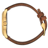 Gucci Le Marche Des Merveilles Green and Red Dial Brown Leather Strap Unisex Watch - YA1264012 Authentic Buy Shop Now
