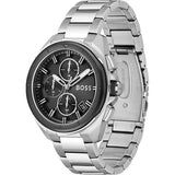 Hugo Boss Volane Black Dial Silver Steel Strap Watch for Men - 1513949 Authentic Buy Shop Now