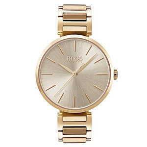 Hugo Boss Allusion Gold Dial Gold Steel Strap Watch for Women - 1502415 Authentic Buy Shop Now