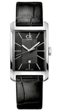 Calvin Klein Window Black Dial Black Leather Strap Watch for Men - K2M23107 Authentic Buy Shop Now