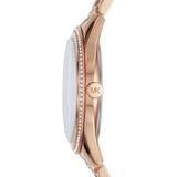 Michael Kors Lauryn Blue Dial Rose Gold Steel Strap Watch for Women - MK3723 Authentic Buy Shop Now