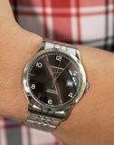 Longines Record Black Dial Automatic Stainless Steel 40mm Watch for Men - L2.821.4.56.6 Authentic Buy Shop Now