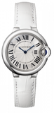 Cartier Ballon Bleu de Cartier Silver Dial White Leather Strap Watch for Women - W6920087 Authentic Buy Shop Now