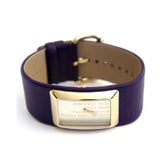 Marc Jacobs Champagne Dial Purple Leather Strap Watch for Women - MBM2044 Authentic Buy Shop Now