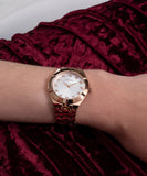 Guess Crystalline Diamonds Silver Dial Rose Gold Steel Strap Watch for Women - GW0114L3 Authentic Buy Shop Now