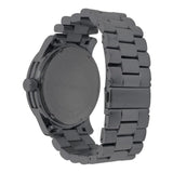 Michael Kors Runway Chronograph Purple Dial Black Steel Strap Watch For Women - MK5954 Authentic Buy Shop Now