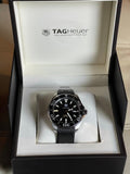 Tag Heuer Aquaracer Calibre 5 Automatic Black Dial Black Rubber Strap Watch for Men - WAY201A.FT6142 Authentic Buy Shop Now