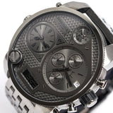 Diesel Mr Daddy 1.0 Gray Dial Gray Stainless Steel Watch For Men - DZ7247 Authentic Buy Shop Now