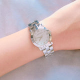 Marc Jacobs Amy Dinky White Dial Silver Steel Strap Watch for Women - MBM3225 Authentic Buy Shop Now