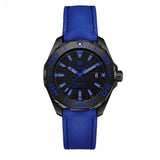 Tag Heuer Aquaracer Calibre 5 Automatic Titanium Black Dial Blue Nylon Strap Watch for Gents - WAY208B.FC6382 Authentic Buy Shop Now