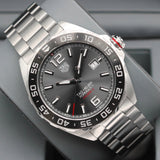 Tag Heuer Formula 1 Calibre 5 Chronograph Anthracite Dial Silver Steel Strap Watch for Men - WAZ2011.BA0842 Authentic Buy Shop Now