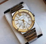 Versace Greca Silver Dial Two Tone Steel Strap Watch for Men - VEVI00320 Authentic Buy Shop Now