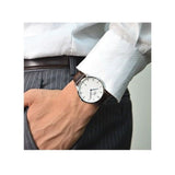 Daniel Wellington Dapper Bristol White Dial Brown Leather Strap Watch For Women - DW00100090 Authentic Buy Shop Now